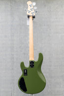 Used Sterling By Music Man StingRay RAY4HH Bass Guitar - Olive Green