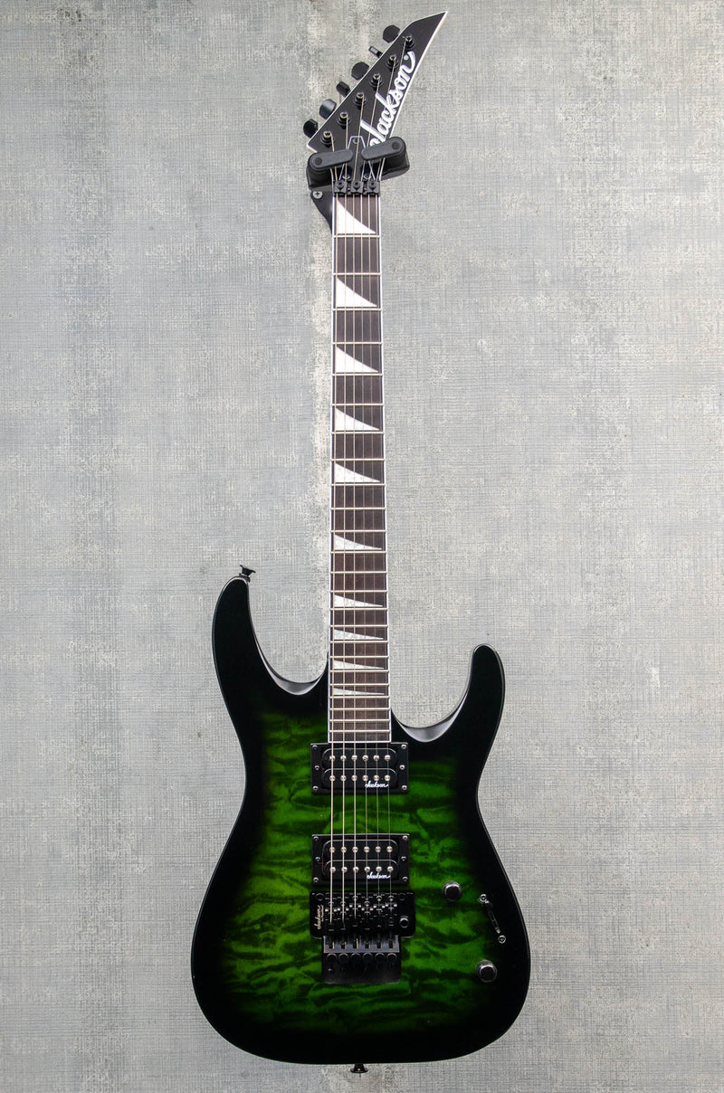 Used Jackson Dinky Arch Top JS32Q DKA - Transparent Green Burst