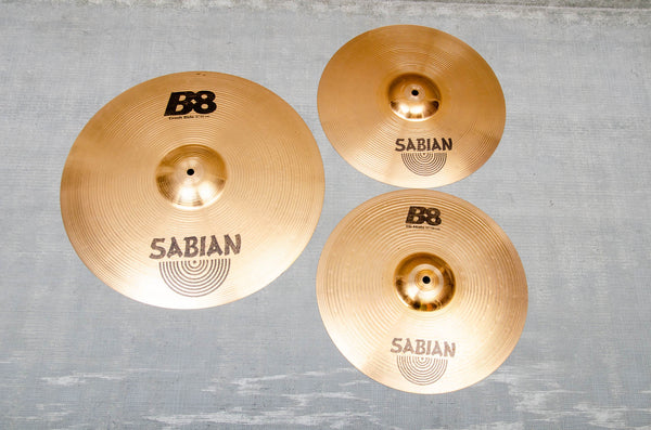 Used Sabian B8 2-Pack Cymbal Pack (14/18)