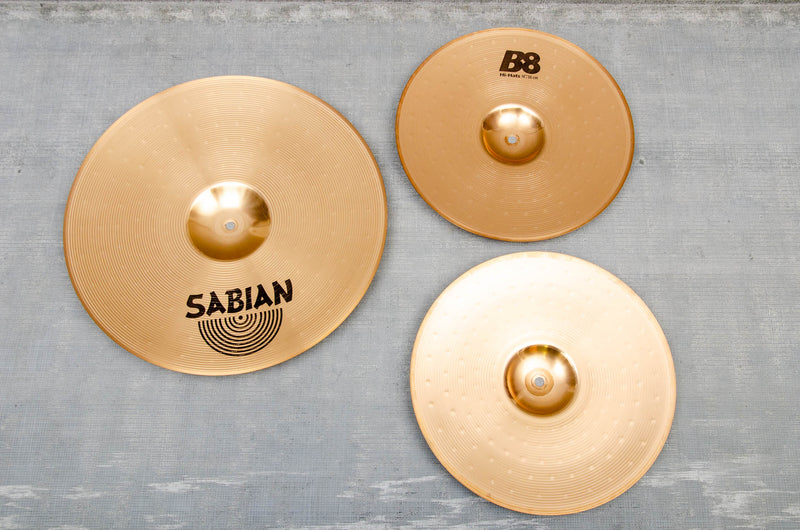 Used Sabian B8 2-Pack Cymbal Pack (14/18)