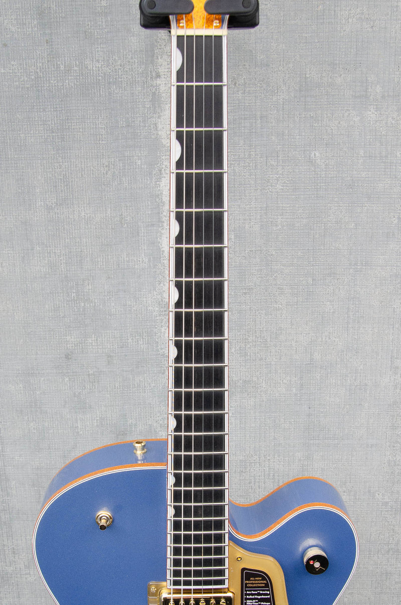 Gretsch Falcon Hollow Body with String-Thru Bigsby and Gold Hardware Cerulean Smoke