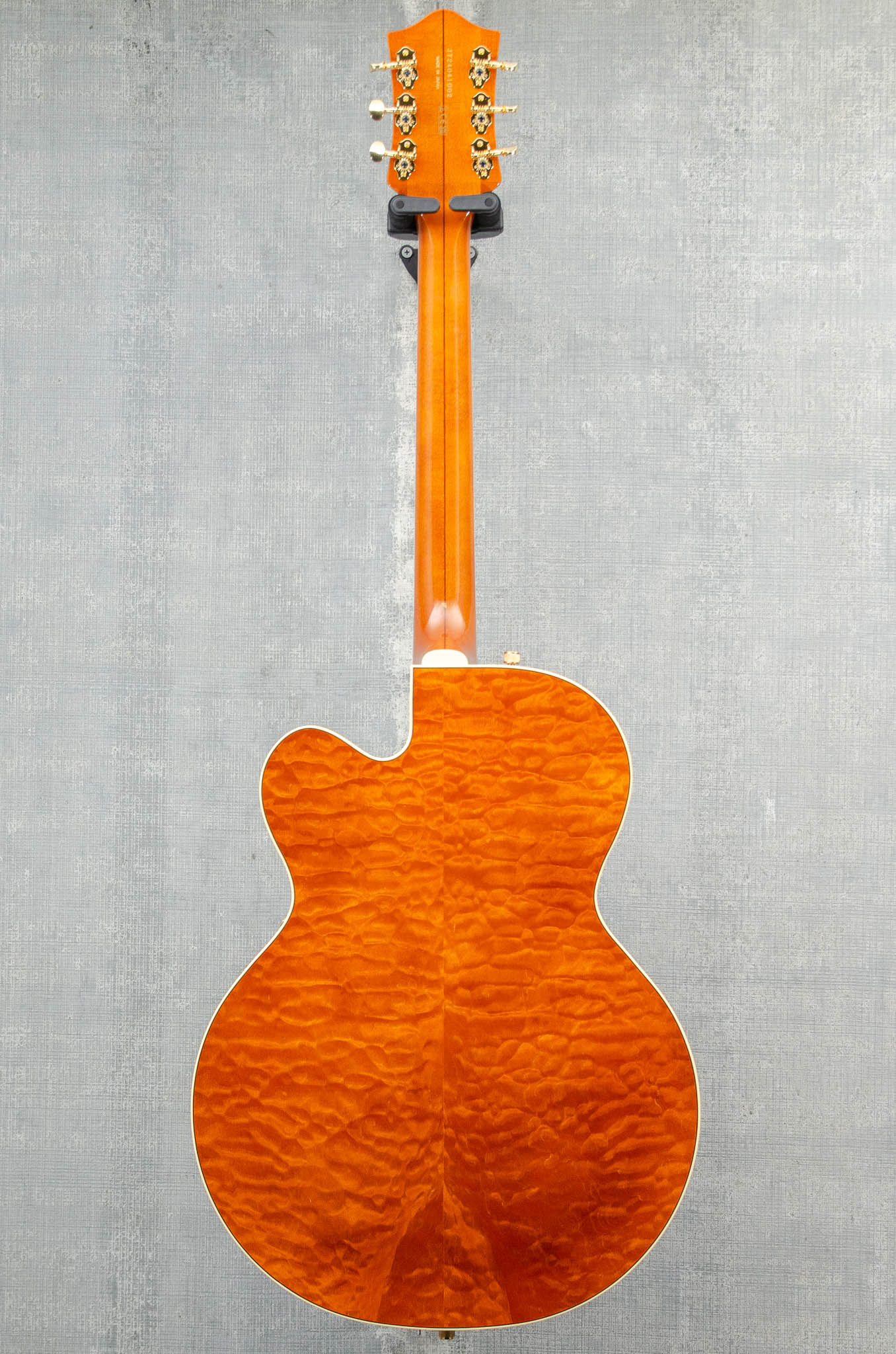 Used Gretsch G6120TGQM-56 Limited Edition Quilt Classic Chet Atkins® Hollow Body with Bigsby Roundup Orange Stain Lacquer
