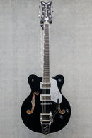 Gretsch G6636TSL Players Edition Silver Falcon w/String-Thru Bigsby Black