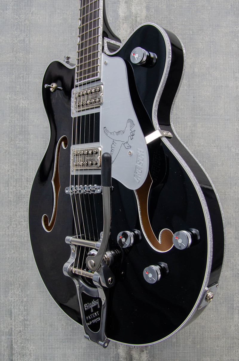 Gretsch G6636TSL Players Edition Silver Falcon w/String-Thru Bigsby Black