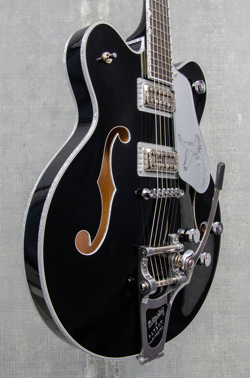 Gretsch G6636TSL Players Edition Silver Falcon w/String-Thru Bigsby Black