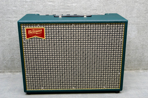 Benson Amps Monarch Reverb + 1x12 Combo Green Tolex/Checkered Grill