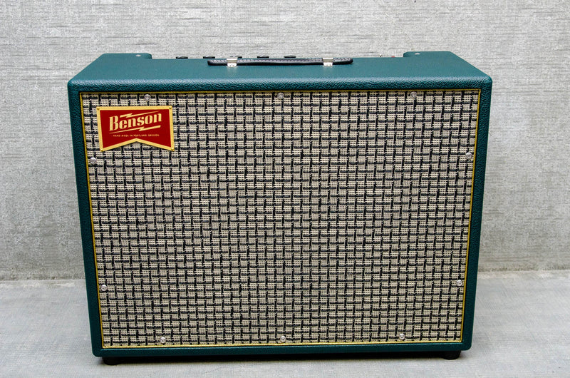 Benson Amps Monarch Reverb + 1x12 Combo Green Tolex/Checkered Grill