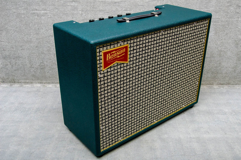 Benson Amps Monarch Reverb + 1x12 Combo Green Tolex/Checkered Grill
