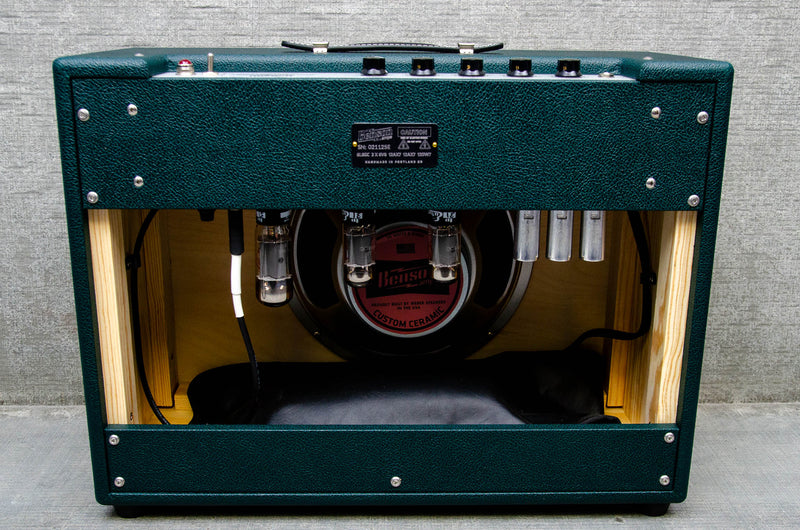 Benson Amps Monarch Reverb + 1x12 Combo Green Tolex/Checkered Grill