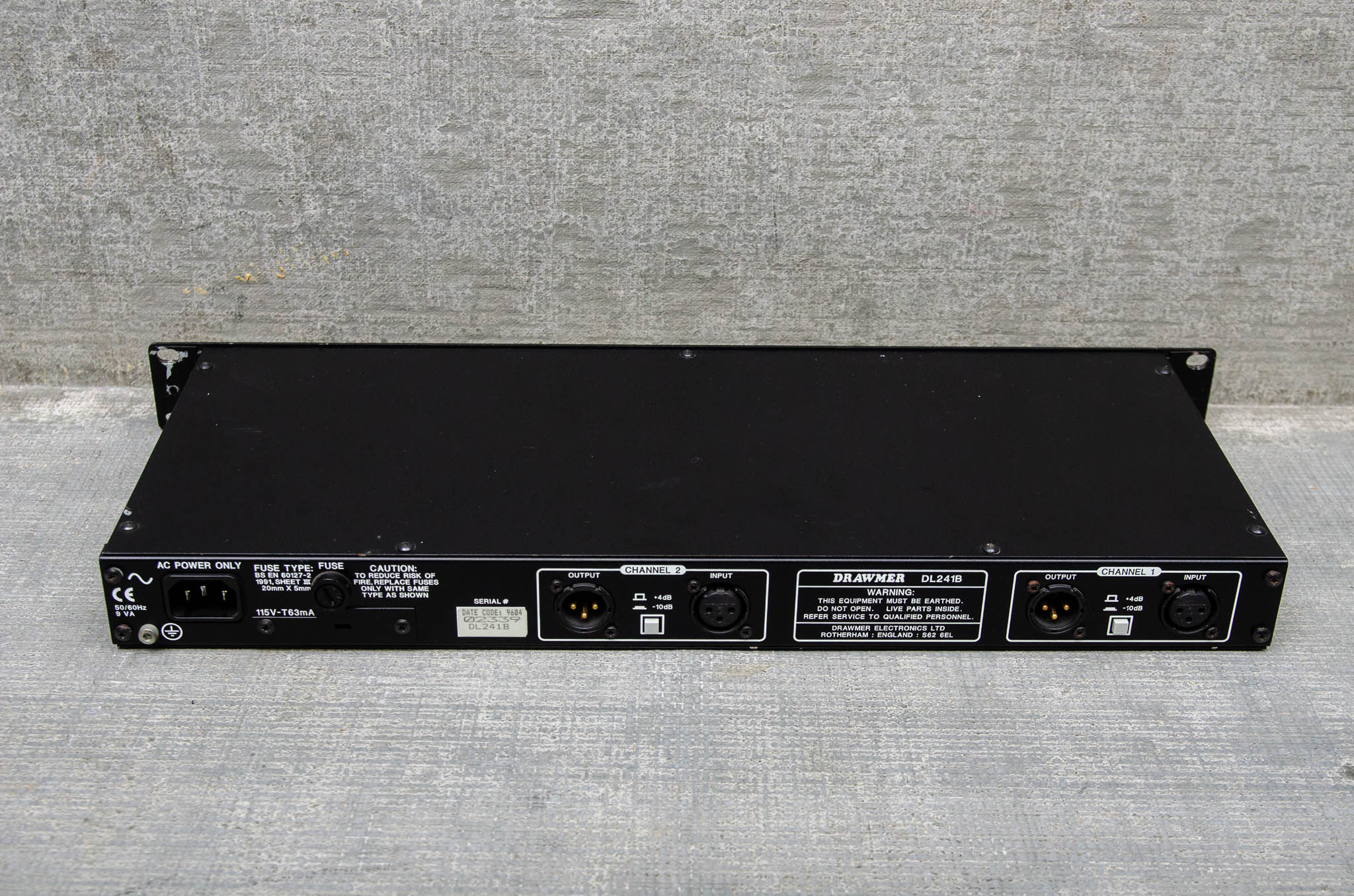 Used Drawmer DL241XLR Dual Auto Compressor