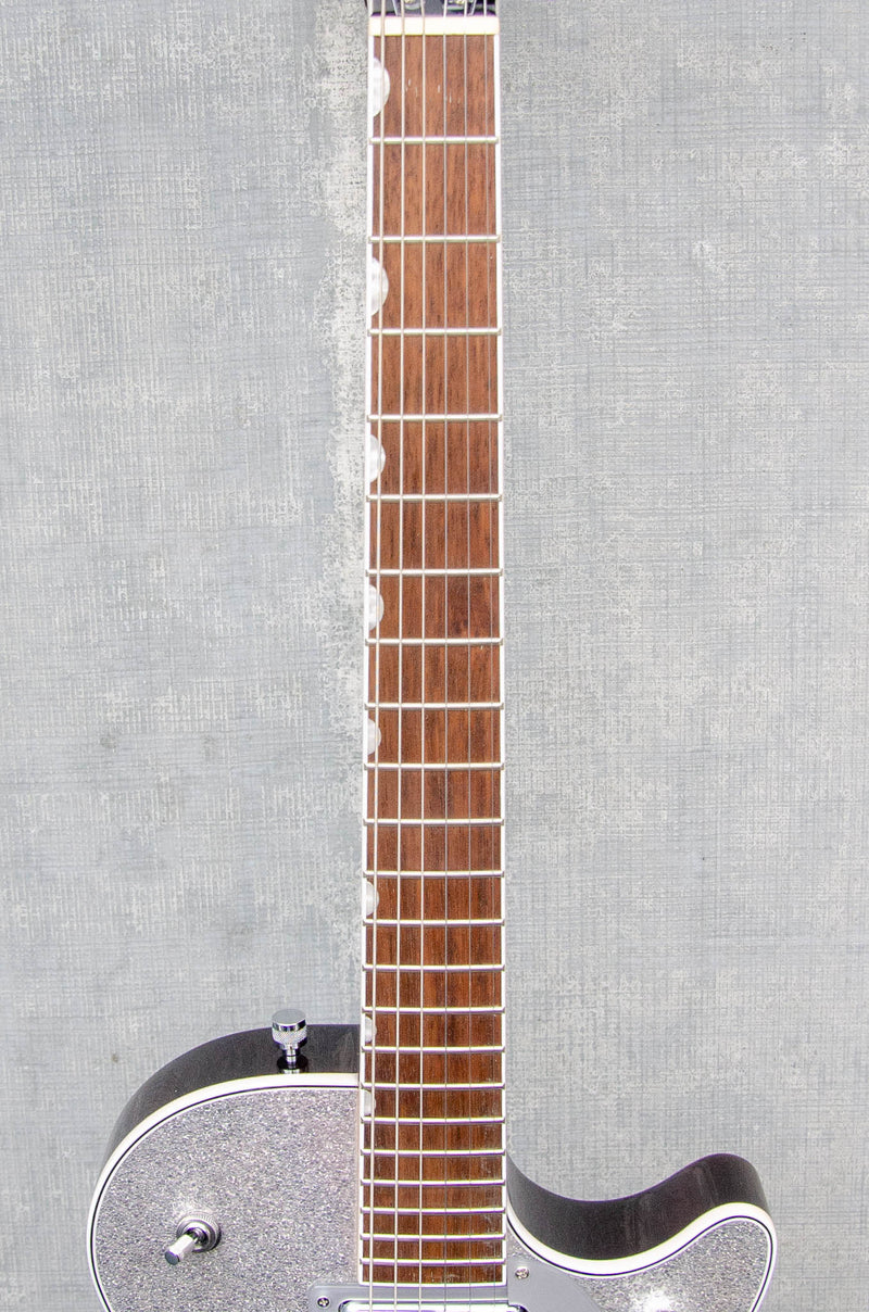 Gretsch G5230T Electromatic Sparkle Jet FT Single-Cut with Bigsby Silver Sparkle