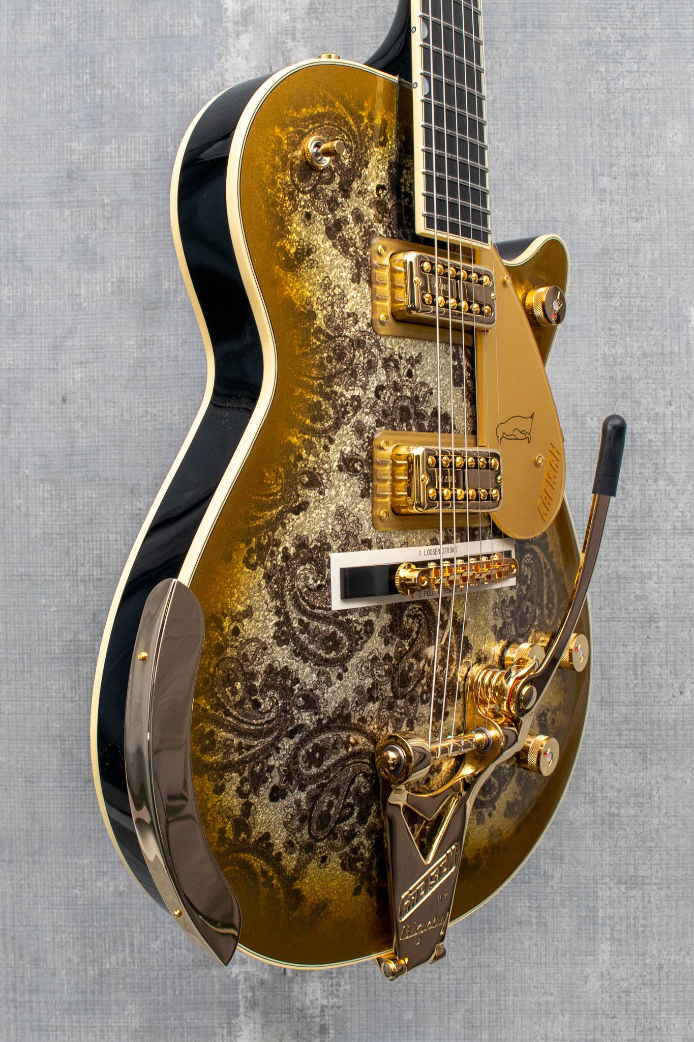 Gretsch G6134TG Limited Edition Paisley Penguin Gold Paisley Guitar