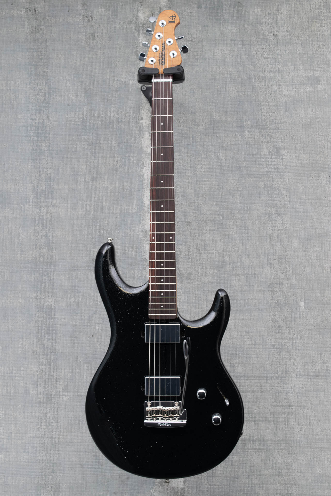 Ernie Ball Music Man Luke 4 HH - Black Sparkle