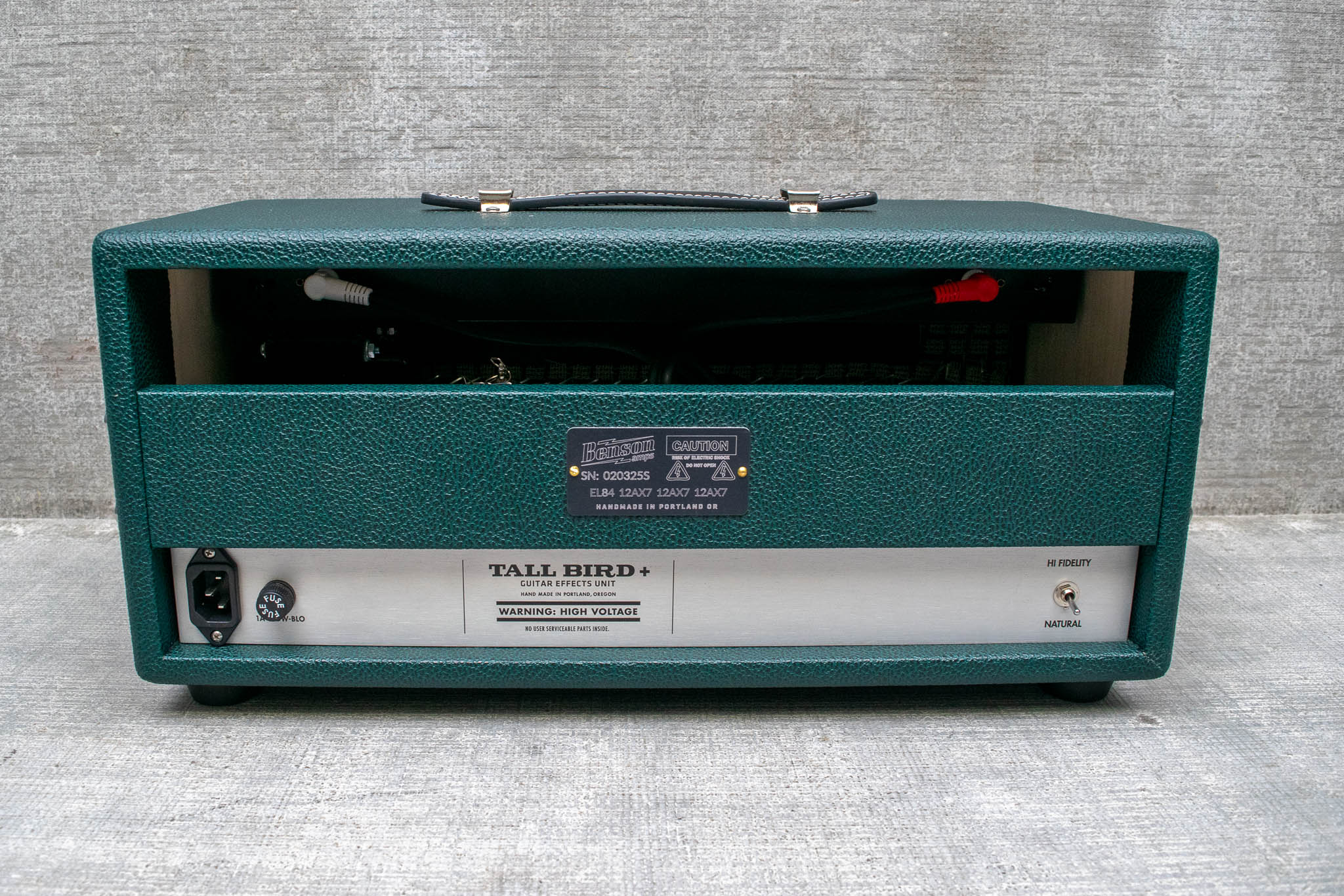 Benson Amps Tall Bird Plus - Spring Reverb & Tremolo - Green Tolex/Checkered Grill/Gold Piping