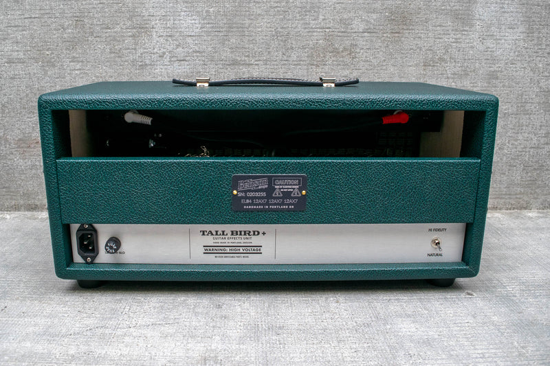 Benson Amps Tall Bird Plus - Spring Reverb & Tremolo - Green Tolex/Checkered Grill/Gold Piping