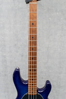 Used Sterling by Music Man StingRay RAY34 Flame Maple Neptune Blue