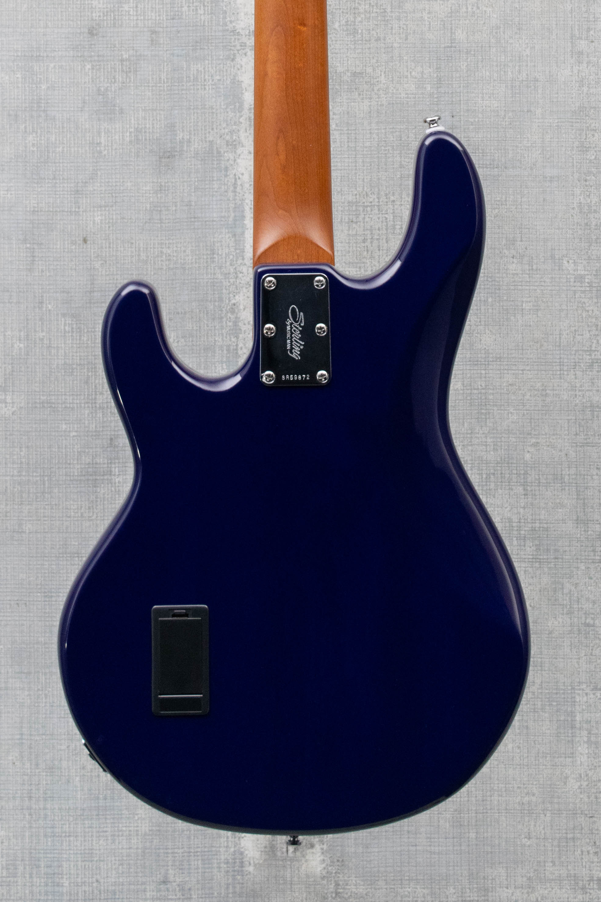 Used Sterling by Music Man StingRay RAY34 Flame Maple Neptune Blue