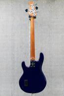 Used Sterling by Music Man StingRay RAY34 Flame Maple Neptune Blue