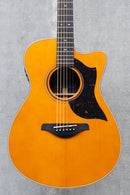 Yamaha AC5R VR Small Body Cutaway Acoustic Vintage Natural