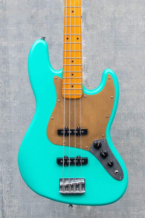 Used Squier 40th Anniversary Jazz Bass Satin Sea Foam Green