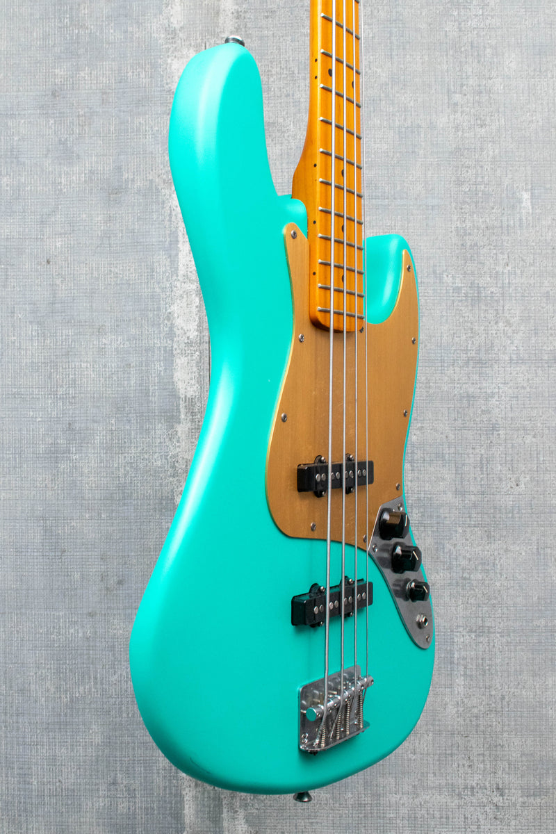 Used Squier 40th Anniversary Jazz Bass Satin Sea Foam Green