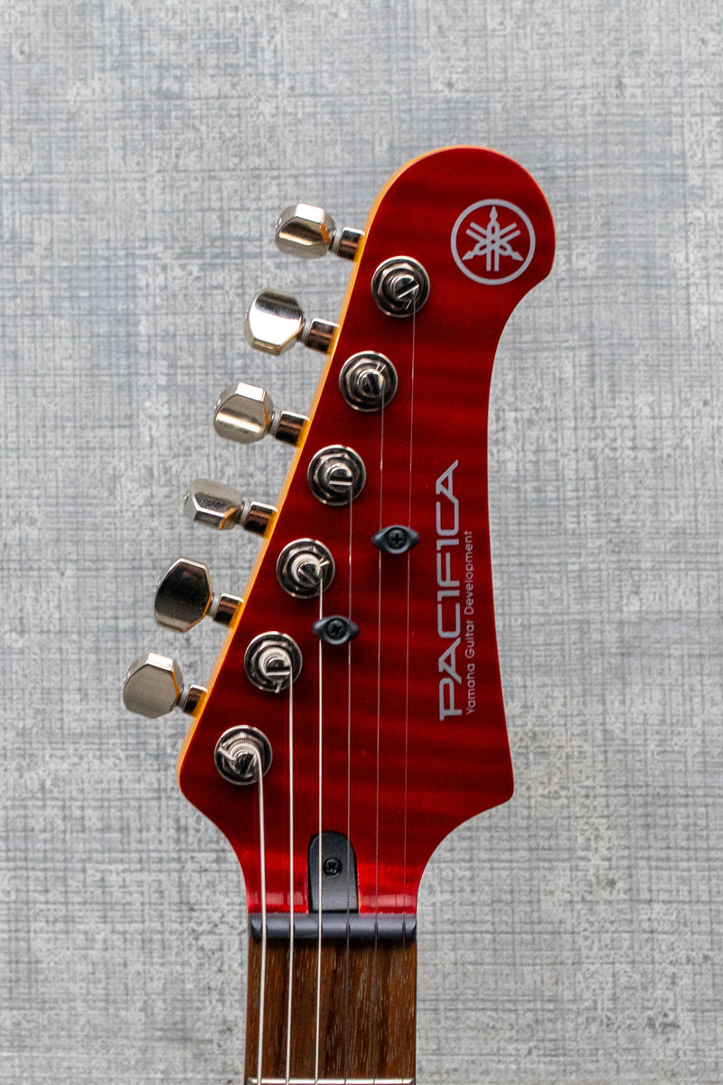 Used Yamaha Pacifica PAC612VIIFMX Electric Guitar Fired Red