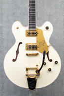 Gretsch Falcon Center Block LTD with String-Thru Bigsby and Gold Hardware Vintage White Guitar