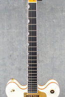 Gretsch Falcon Center Block LTD with String-Thru Bigsby and Gold Hardware Vintage White Guitar