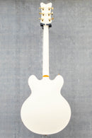 Gretsch Falcon Center Block LTD with String-Thru Bigsby and Gold Hardware Vintage White Guitar