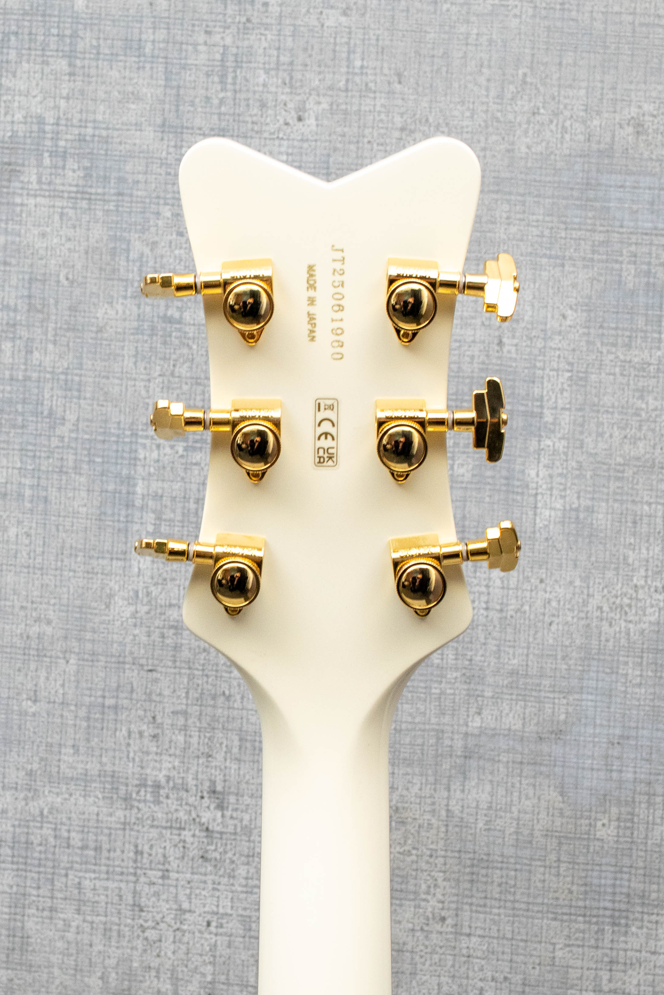 Gretsch Falcon Center Block LTD with String-Thru Bigsby and Gold Hardware Vintage White Guitar