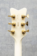Gretsch Falcon Center Block LTD with String-Thru Bigsby and Gold Hardware Vintage White Guitar