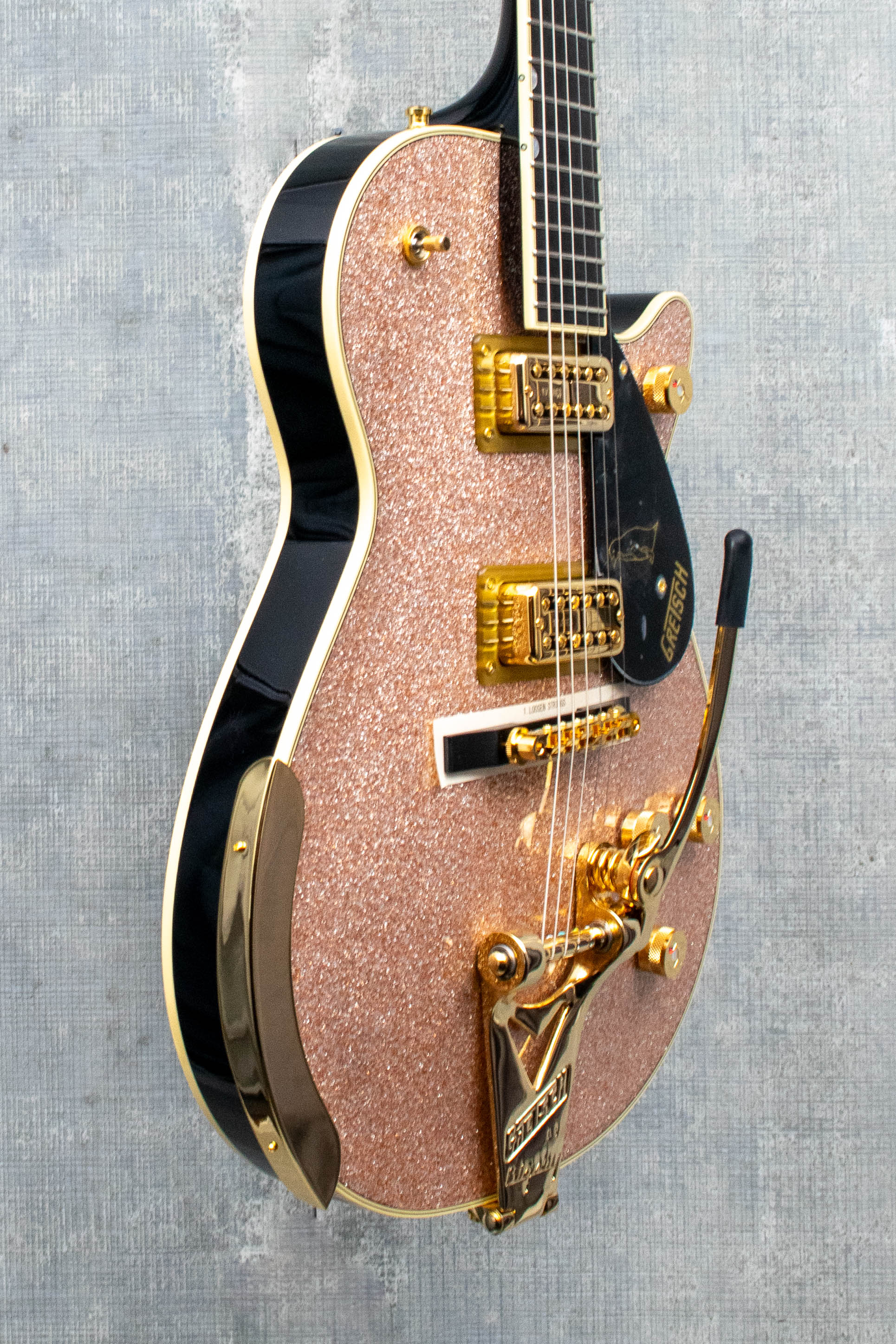 Gretsch Limited Edition Penguin with String-Thru Bigsby Champagne Sparkle