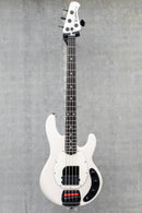 Music Man Tim Commerford StingRay Bass Passive Fight Night White