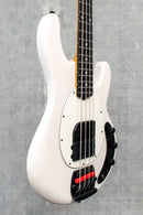 Music Man Tim Commerford StingRay Bass Passive Fight Night White