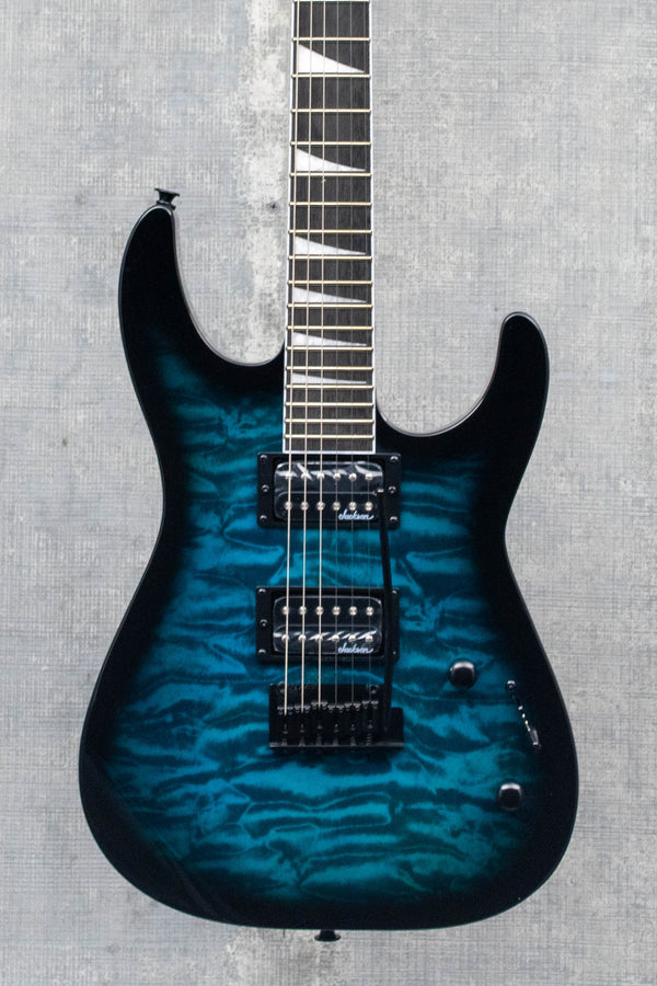 Jackson JS Series Dinky JS20 DKQ 2PT Transparent Blue Burst