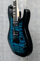 Jackson JS Series Dinky JS20 DKQ 2PT Transparent Blue Burst