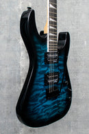 Jackson JS Series Dinky JS20 DKQ 2PT Transparent Blue Burst