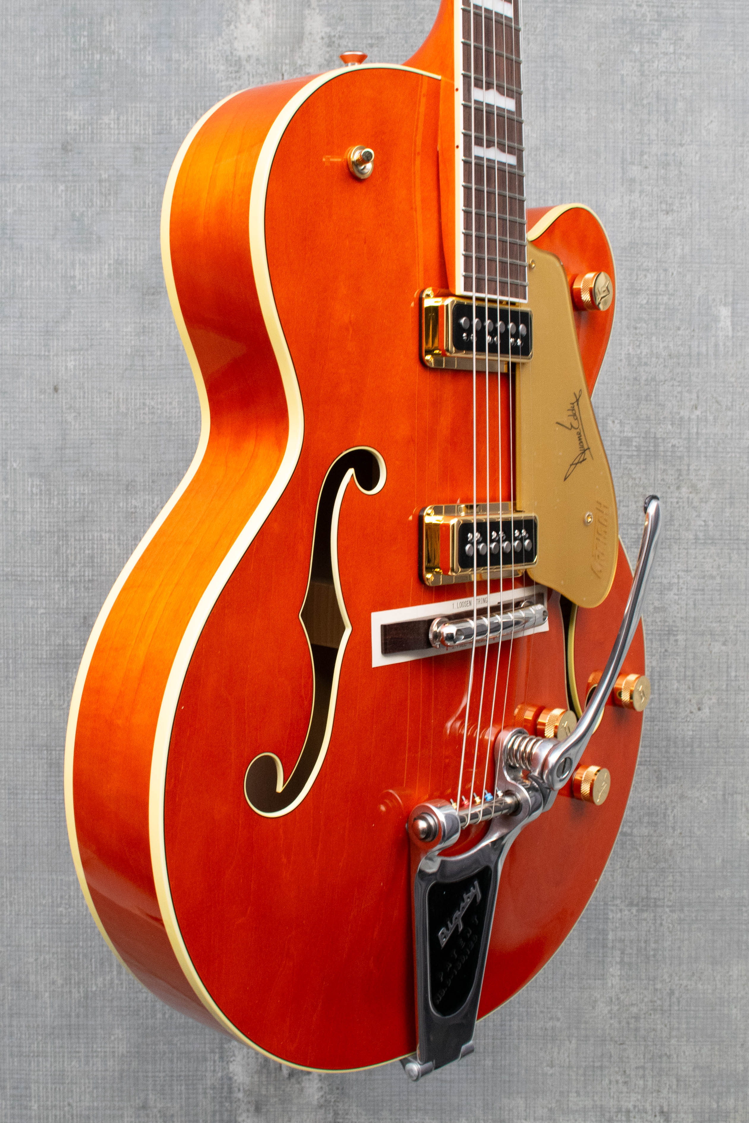 Gretsch G6120DE Duane Eddy Signature Hollow Body with Bigsby Desert Sunrise