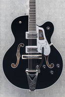 Gretsch Falcon Hollow Body with String-Thru Bigsby and Chrome Hardware Ebony Fingerboard Black