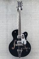 Gretsch Falcon Hollow Body with String-Thru Bigsby and Chrome Hardware Ebony Fingerboard Black