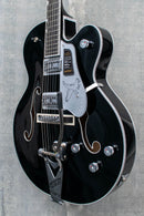 Gretsch Falcon Hollow Body with String-Thru Bigsby and Chrome Hardware Ebony Fingerboard Black