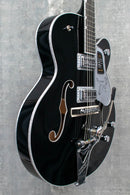 Gretsch Falcon Hollow Body with String-Thru Bigsby and Chrome Hardware Ebony Fingerboard Black