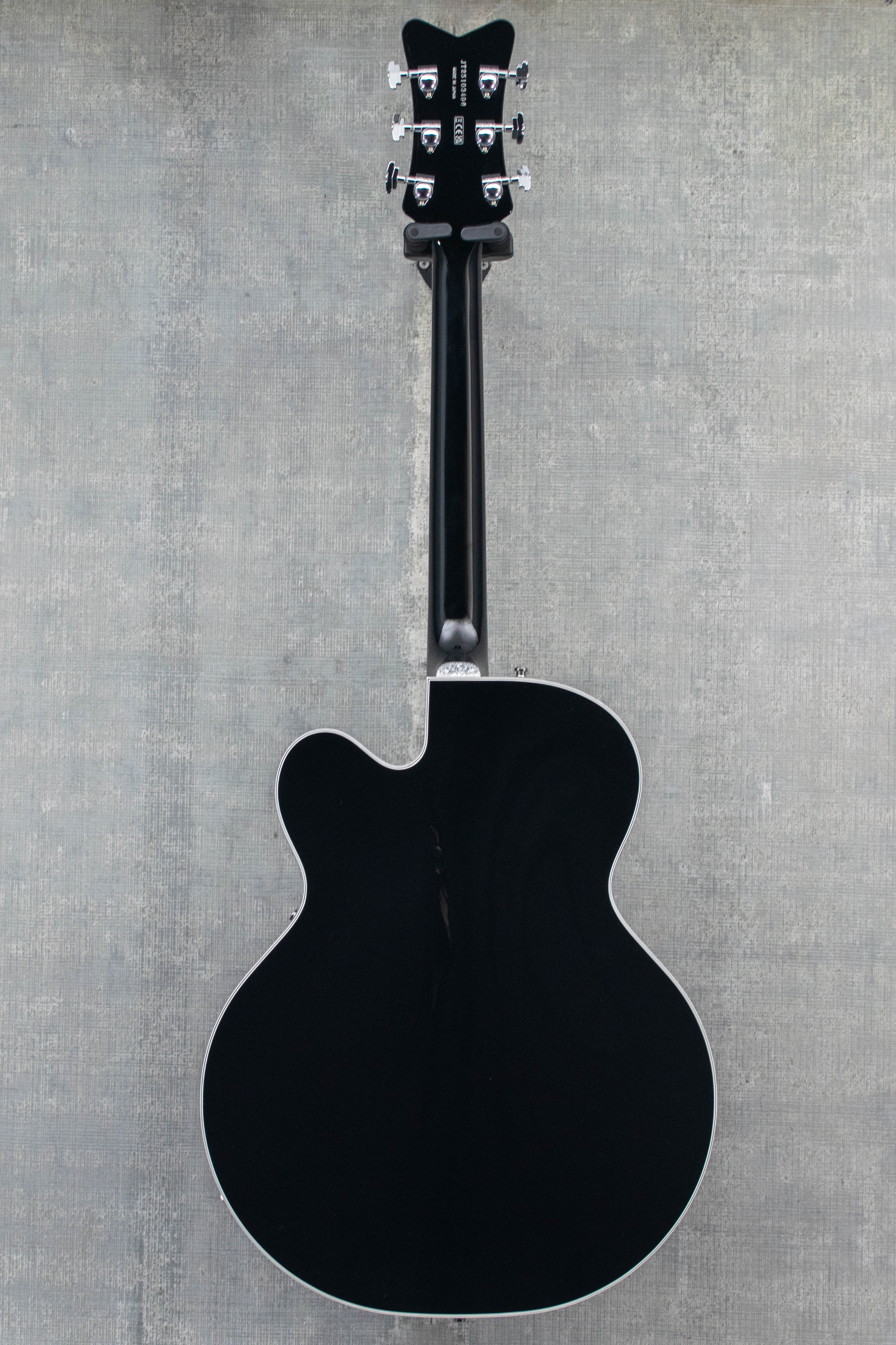 Gretsch Falcon Hollow Body with String-Thru Bigsby and Chrome Hardware Ebony Fingerboard Black