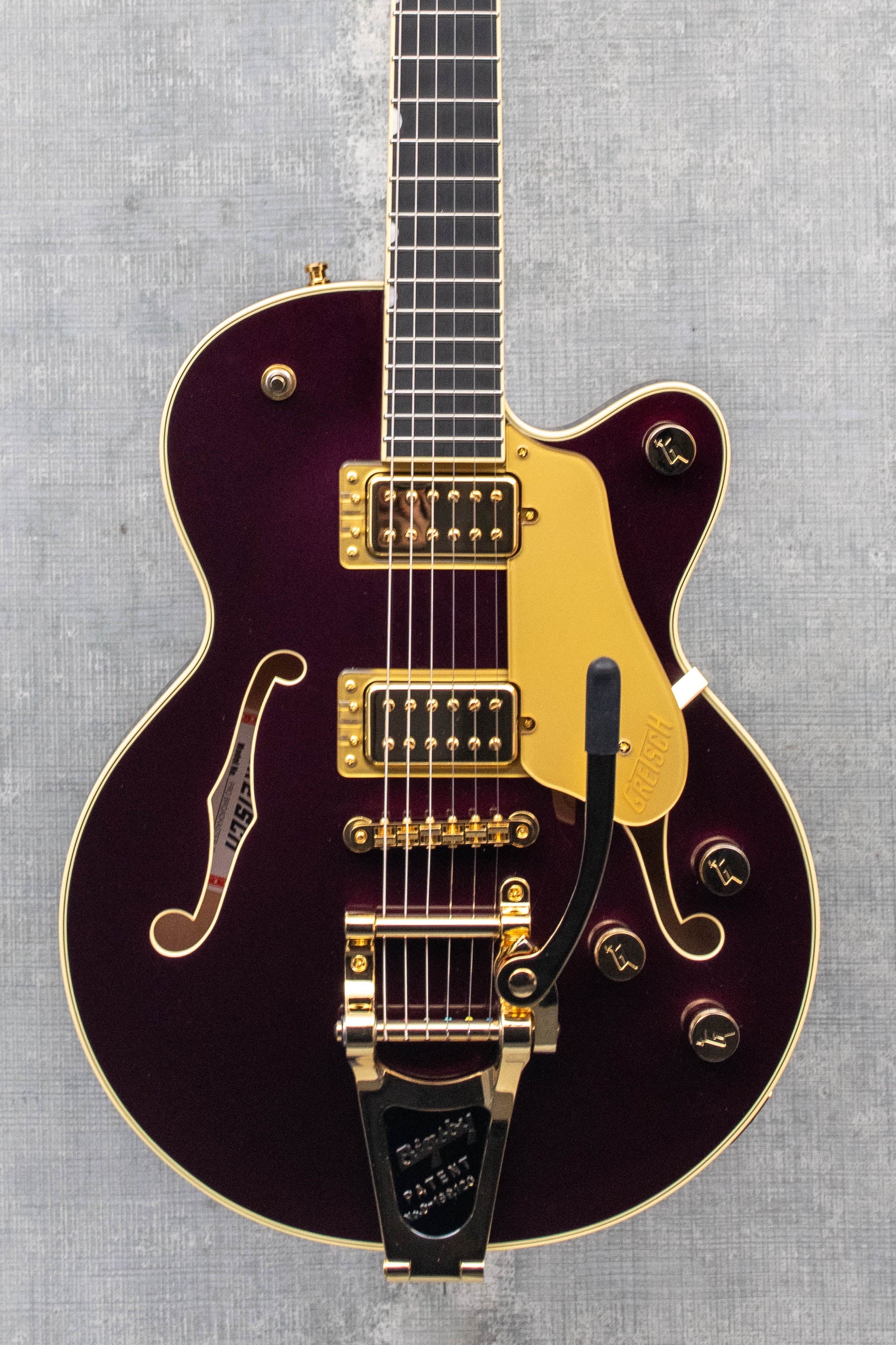 Used Gretsch Broadkaster Jr. LX Center Block with String-Thru Bigsby and Gold Hardware Blackberry Mint