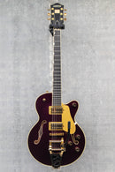 Used Gretsch Broadkaster Jr. LX Center Block with String-Thru Bigsby and Gold Hardware Blackberry Mint