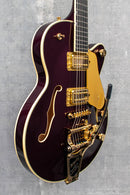 Used Gretsch Broadkaster Jr. LX Center Block with String-Thru Bigsby and Gold Hardware Blackberry Mint
