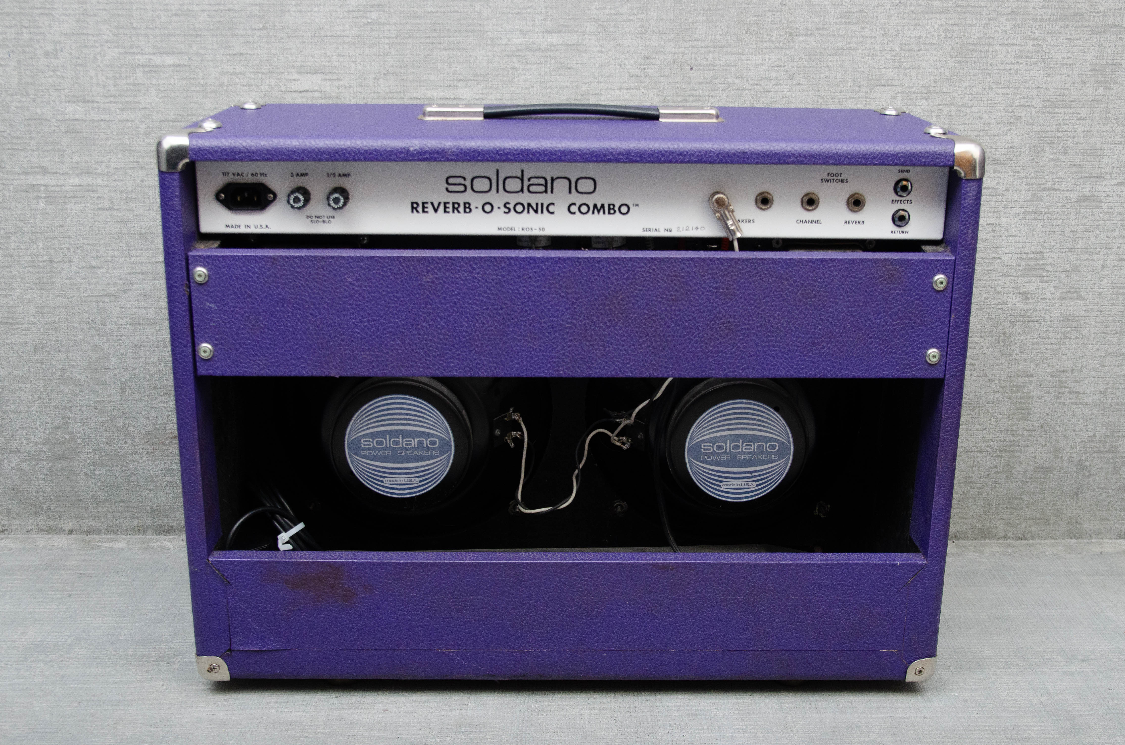 Used Soldano Reverb-O-Sonic 50-Watt 2x12 Combo - Purple