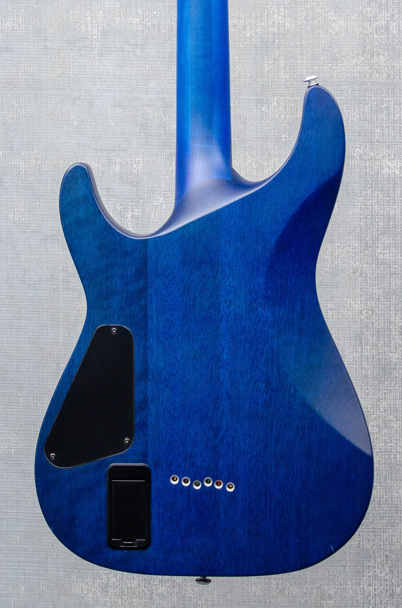 Used Schecter C-1 Platinum Midnight Blue Satin