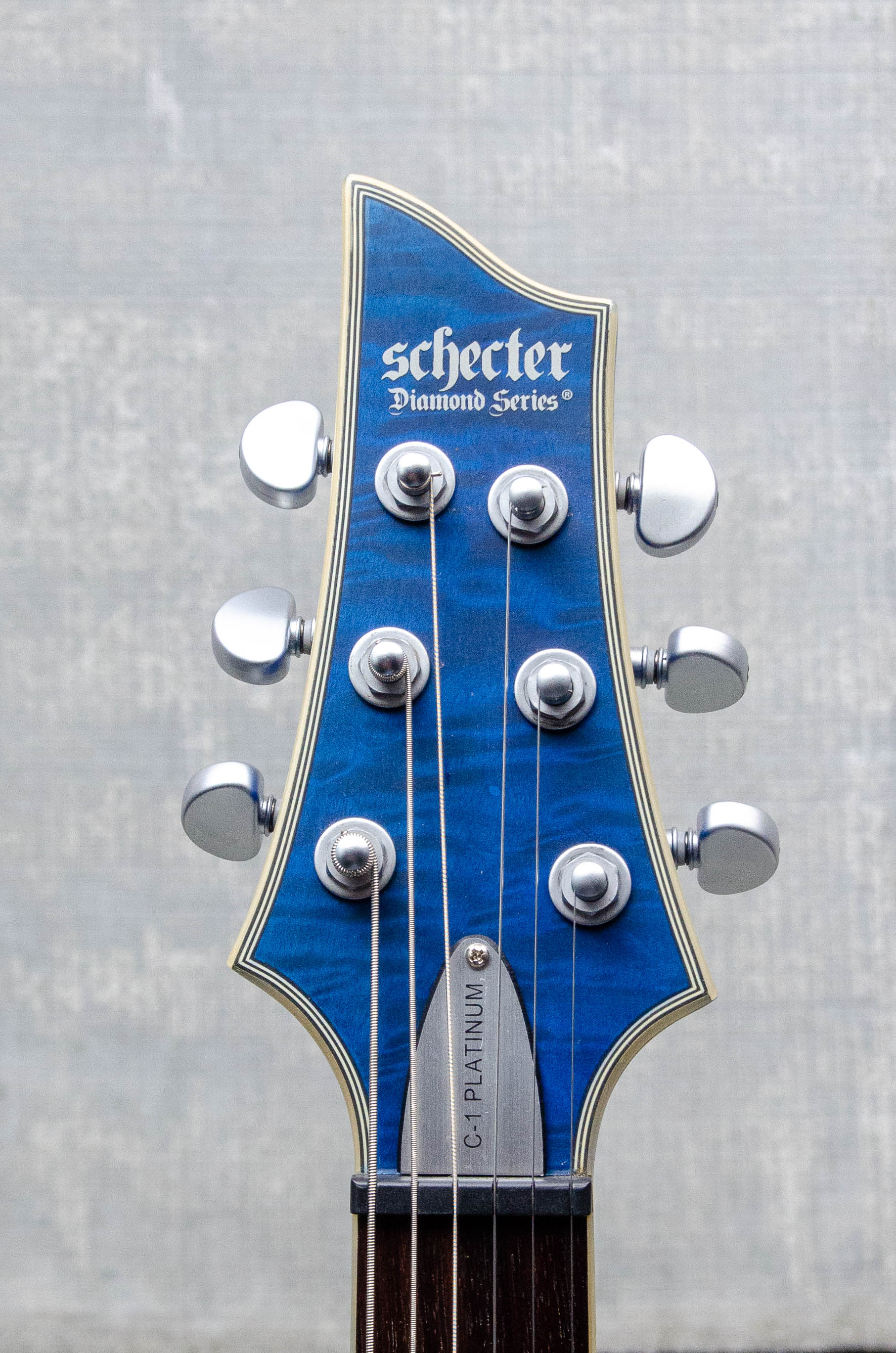 Used Schecter C-1 Platinum - Midnight Blue Satin (w/ Fishman Fluence Pickups)