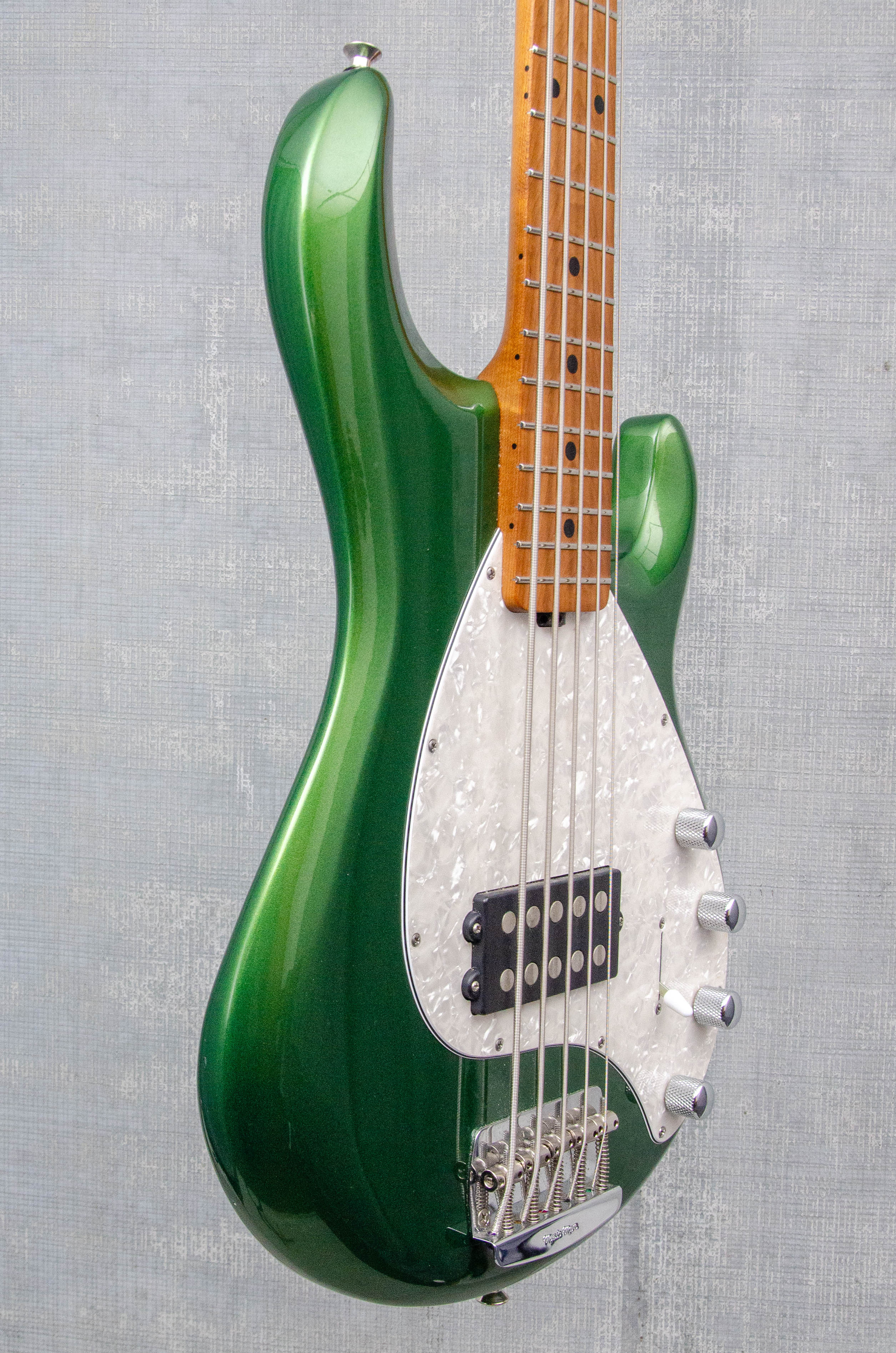 Used Ernie Ball Music Man StingRay 5H Special Charging Green